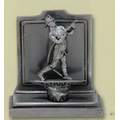 Fireman On Base Book End (6-1/4"x6-3/4")